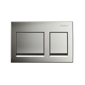 Geberit Alpha30 115.055.21.1 Parlak Krom Çift Basmalı Kumanda Kapağı