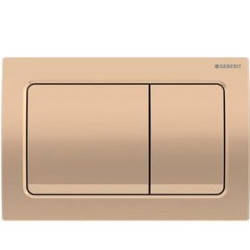 Geberit Alpha30 Çift Basmalı Bronz Kumanda Kapağı