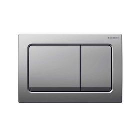 Geberit ALPHA30 Mat Krom Çift Basmalı Kumanda Paneli