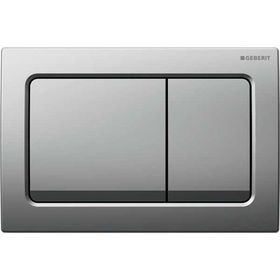 Geberit ALPHA30 Mat Krom Çift Basmalı Kumanda Paneli