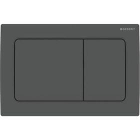 Geberit ALPHA30 Mat Siyah Çift Basmalı Kumanda Kapağı