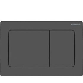 Geberit ALPHA30 Mat Siyah Çift Basmalı Kumanda Kapağı