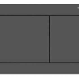 Geberit ALPHA30 Mat Siyah Çift Basmalı Kumanda Kapağı