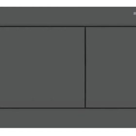 Geberit ALPHA30 Mat Siyah Çift Basmalı Kumanda Kapağı