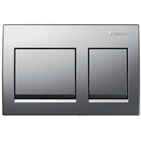 Geberit ALPHA35 Mat Krom Çift Basmalı Kumanda Paneli