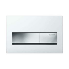 Geberit ALPHA50 Siyah Çift Basmalı Kumanda Paneli