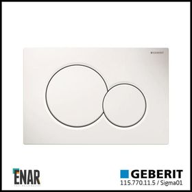 Geberit Sigma01 115.770.11.5 Beyaz Çift Basmalı Kumanda Kapağı