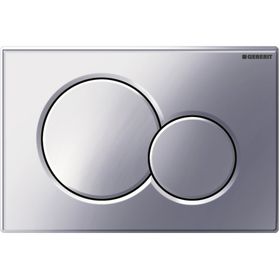 Geberit Sigma01 115.770.21.5 Parlak Krom Çift Basmalı Kumanda Kapağı