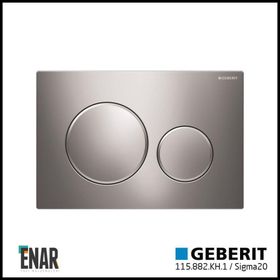 Geberit Sigma20 115.882.KH.1 Parlak-Mat-Parlak Çift Basmalı Kumanda Kapağı