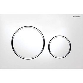 Geberit Sigma20 115.882.KJ.1 Beyaz-Parlak-Beyaz Çift Basmalı Kumanda Kapağı