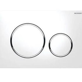 Geberit Sigma20 115.882.KJ.1 Beyaz-Parlak-Beyaz Çift Basmalı Kumanda Kapağı