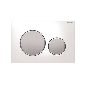 Geberit Sigma20 115.882.KL.1 Beyaz-Mat-Mat Çift Basmalı Kumanda Kapağı