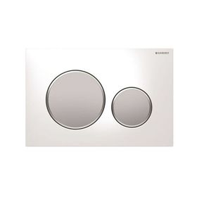 Geberit Sigma20 115.882.KL.1 Beyaz-Mat-Mat Çift Basmalı Kumanda Kapağı