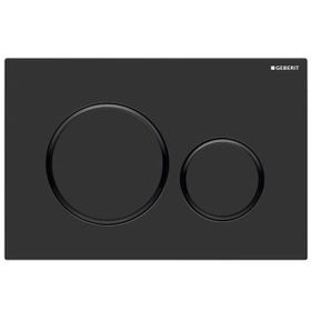 Geberit Sigma20 Çift Bas Mat Siyah Kumanda Kapağı