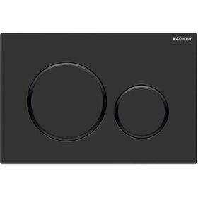 Geberit Sigma20 Çift Bas Mat Siyah Kumanda Kapağı