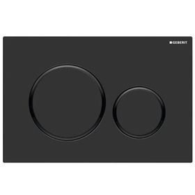 Geberit Sigma20 Çift Bas Mat Siyah Kumanda Kapağı