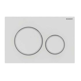 Geberit Sigma20 Çift Basmalı Mat Beyaz Kumanda Paneli