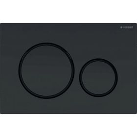 Geberit Sigma20 Siyah / Mat Siyah Çift Basmalı Kumanda Kapağı