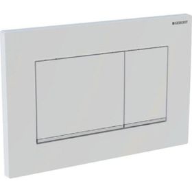 Geberit Sigma30 115.883.KJ.1 Beyaz-Parlak-Beyaz Çift Basmalı Kumanda Kapağı