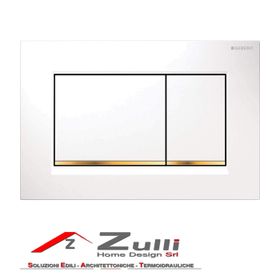 Geberit Sigma30 115.883.KK.1 Beyaz-Altın-Beyaz Çift Basmalı Kumanda Kapağı