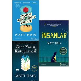 Gece Yarısı Kütüphanesi - Zamanı Durdurmanın Yolları - İnsanlar 3 Kitap Set - Matt Haig