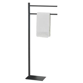Gedy 34x83.3Hx14 cm Mat Siyah Ayaklı Havluluk