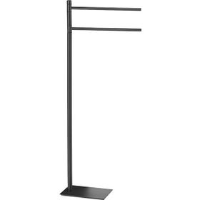 Gedy 34x83.3Hx14 cm Mat Siyah Ayaklı Havluluk