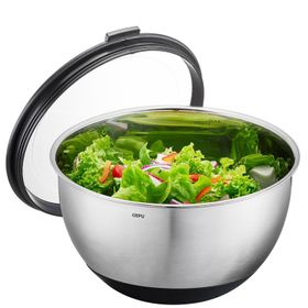 Gefu 24 cm Çelik Kapaklı Salata Kasesi