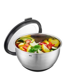 Gefu Paslanmaz Çelik Kapaklı 20 cm Salata Kasesi