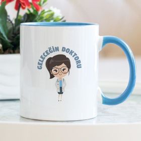 Geleceğin Doktoru Mavi Kupa Bardak