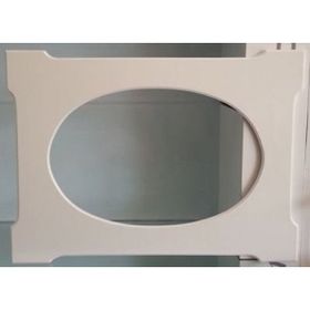Gelenalsın 70x50 Dikdötgen Beyaz Lake Ayna Çerçevesi