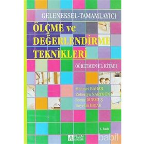 GELENEKSEL ALTERNATIF ÖLÇME VE DEĞERLENDİRME ÖĞRETMEN EL KİTABI - KOLEKTIF