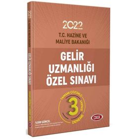 Gelir Uzmanlığı Özel Sınavı 3 Deneme - Data Yayınları