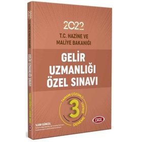 Gelir Uzmanlığı Özel Sınavı 3 Deneme - Data Yayınları