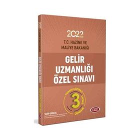 Gelir Uzmanlığı Özel Sınavı 3 Deneme - Data Yayınları