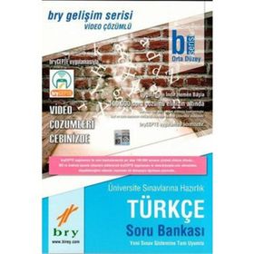 Gelişim Serisi Türkçe B Orta Düzey Video Çözümlü Soru Bankası-Birey Yayınları