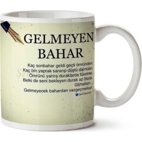 Gelmeyen Bahar Baskılı Kupa