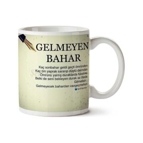 Gelmeyen Bahar Baskılı Kupa