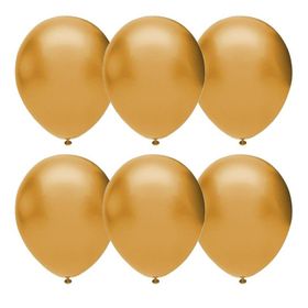 Gemar 100Lü İthal Altın Metalik Balon