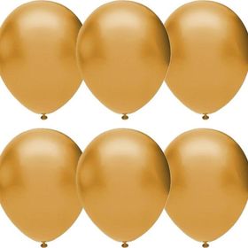 Gemar 100Lü İthal Altın Metalik Balon