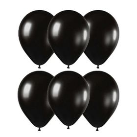 Gemar 100Lü İthal Siyah Metalik Balon