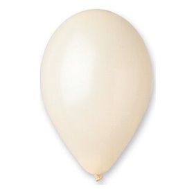 Gemar 100Lü Paket Beyaz Metalik Balon