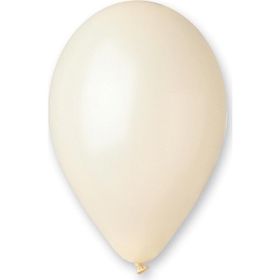 Gemar 100Lü Paket Beyaz Metalik Balon