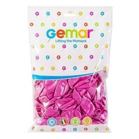 Gemar 100Lü Paket Gül Rengi Metalik Balon