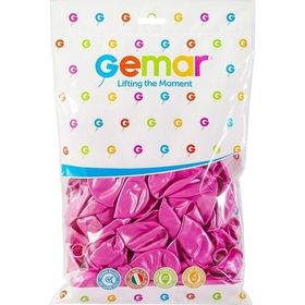 Gemar 100Lü Paket Gül Rengi Metalik Balon