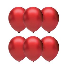 Gemar İthal 100Lü Kırmızı Metalik Balon