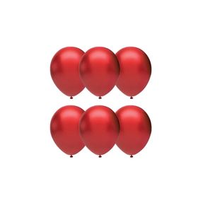 Gemar İthal 100Lü Kırmızı Metalik Balon