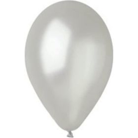 Gemar Metalik 100'lü Paket Gümüş Balon