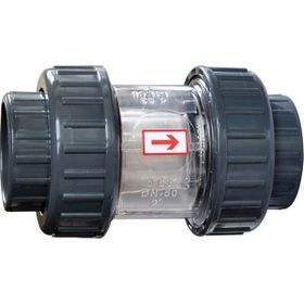Gemaş 63 mm Yaylı Şeffaf Çekvalf