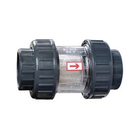 Gemaş PVC 63 mm Şeffaf Yaylı Çekvalf